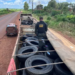 Homem é preso pelo DOF com R$ 550 mil em pneu contrabandeados, em MS