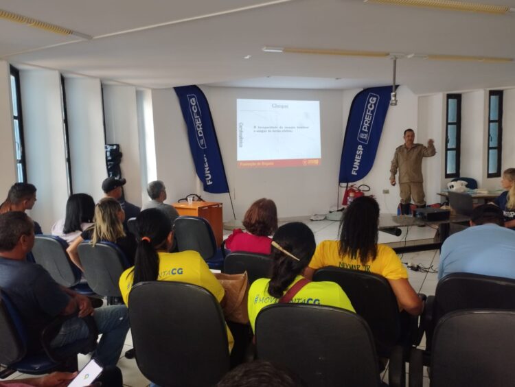 Equipes de manutenção e limpeza de CG são capacitados em curso de brigadista