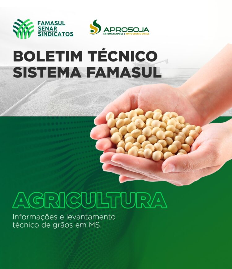Boletim Técnico do Senar/MS revela 563 mil de hectares de soja colhidos