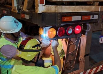Caminhoneiros são beneficiados em ação de segurança viária na BR-163, em Campo Grande