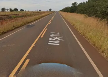 Condutor de Honda Twister sem habilitação cai com a moto na MS-112 e morre