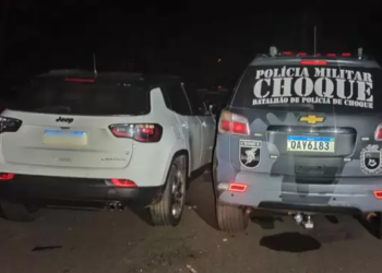 Criminosos “estouram” muro de igreja, após assalto, ao fugirem do Batalhão de Choque