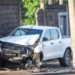 Polícia procura condutor que bateu Hilux em subestação de energia e sumiu