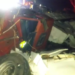 Colisão entre carretas deixa motorista morto, após ele ficar preso embaixo de cabine