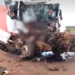 Condutor morre em colisão entre carreta e caminhão, nesta tarde, na BR-163