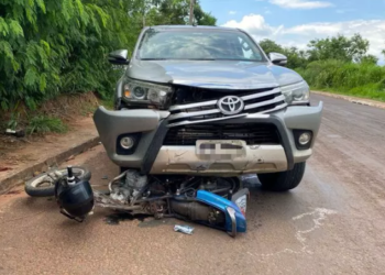 Motociclista morre, após colidir com caminhonete em Aquidauana