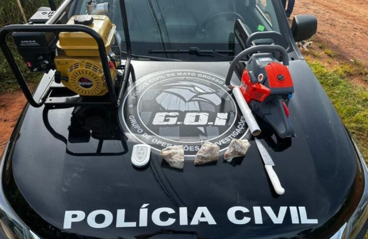 Traficantes são presos em golpe na compra de motosserra e motobomba avaliadas em R$18 mil