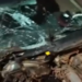 Carro colide em poste na Avenida Gunter Hans e mulher fica presa às ferragens