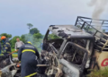 Identificadas as 4 vítimas de colisão entre caminhão e carro; 2 delas eram crianças