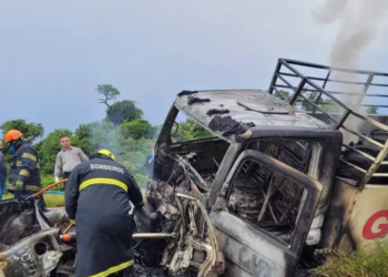 Identificadas as 4 vítimas de colisão entre caminhão e carro; 2 delas eram crianças
