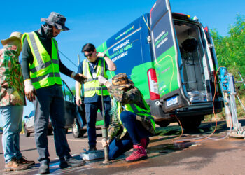 TCE-MS fiscaliza a qualidade de obras de pavimentação em Ponta Porã