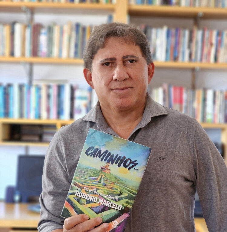 Poeta Rubenio Marcelo lança livro com apoio de faculdade da Capital