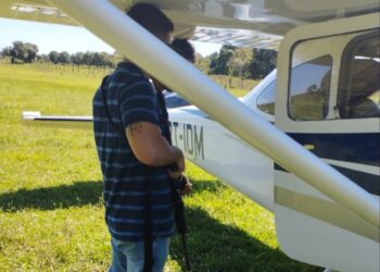 Polícia usa táxi-aéreo para prender tratorista que ameaçava funcionário de fazenda, em MS
