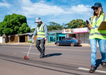TCE-MS fiscaliza a qualidade de obras de pavimentação em Campo Grande