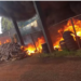 Fogo em depósito de pneus mobiliza bombeiros, em Campo Grande