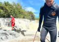 Bombeiros estão no terceiro dia de buscas por rapaz que desapareceu em cachoeira do Rio Amambai