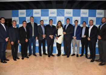 Presidente da Fiems recebe diretor do banco Safra Joaquim Levy