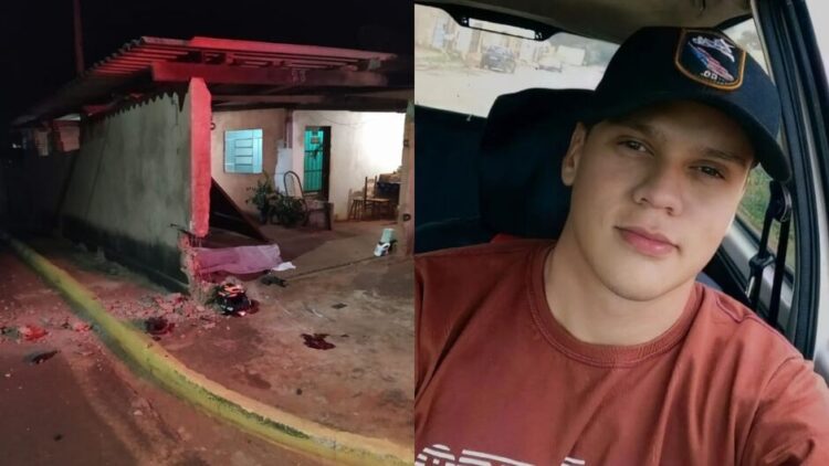 Jovem morre ao colidir moto contra muro de casa e amigo garupa está em estado grave