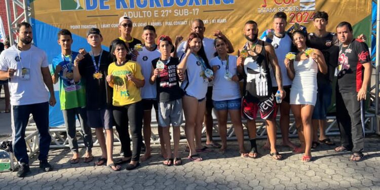 Mato Grosso do Sul recebe 30 medalhas no  33º Campeonato Brasileiro de Kickboxing em ES