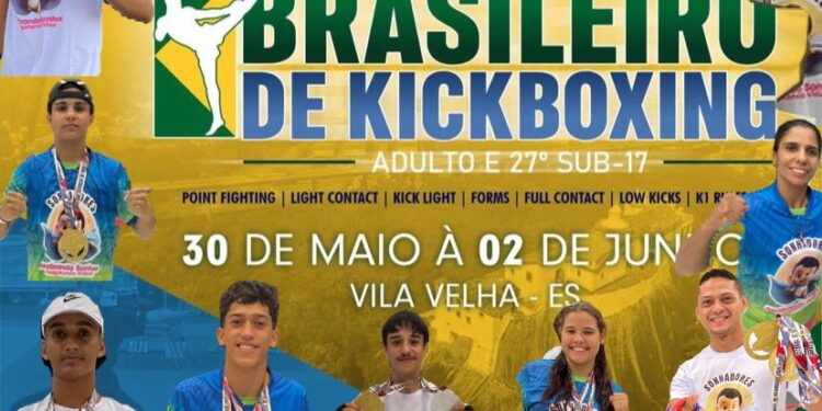 Mato Grosso do Sul recebe 30 medalhas no  33º Campeonato Brasileiro de Kickboxing em ES
