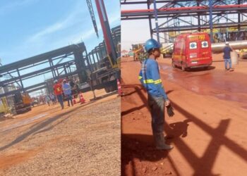 Homem cai de 20 metros em obra enquanto trabalhava e morre, em Sidrolândia