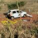 Traficante capota carro com 156 kg de maconha e consegue fugir por mata
