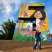 Com cores, passarinhos e tecnologia, muralista transforma o principal parque de Ponta Porã