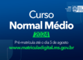 Período de pré-matrícula para o curso Normal Médio termina no dia 5 de agosto