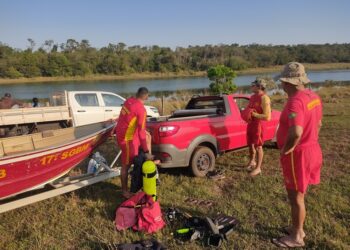 Bombeiros encontraram corpo de homem que desapareceu ao atravessar lagoa, em MS