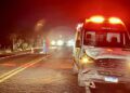 Homem morre atropelado, após surgir na frente de ambulância do Samu