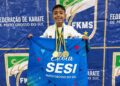 Aluno da Escola Sesi fatura medalhas no estadual de karatê olímpico