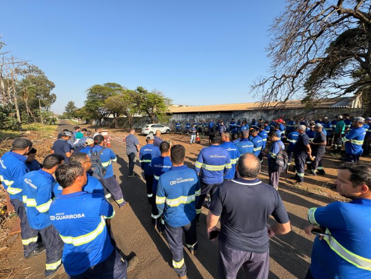 Colaboradores da Águas Guariroba recebem treinamento sobre padronização de sinalização de obras
