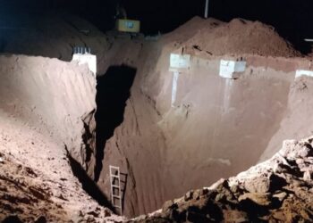Dois trabalhadores morrem soterrados durante construção de silo em MS