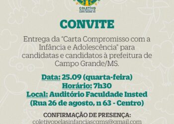 Candidatos à prefeitura assinam Carta de Compromisso com a Infância e Adolescência amanhã