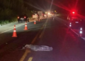Pedestre morre ao ser atropelado por carreta na br-263, Em MS