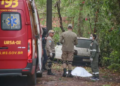 Morador encontra corpo com marca de tiro em frente de casa, no Portal Caiobá