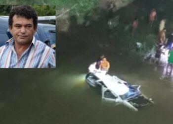 Advogado morre, após colidir Blazer contra moto e cair com o veículo da Ponte Nova