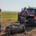Objeto cilíndrico com capacidade de armazenar água ou gás caiu em fazenda de Naviraí