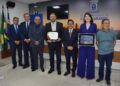 Presidente da Fiems e diretora de indústria são homenageados na Câmara Municipal