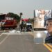 Identificado o motociclista que morreu, após moto explodir com colisão com caminhão