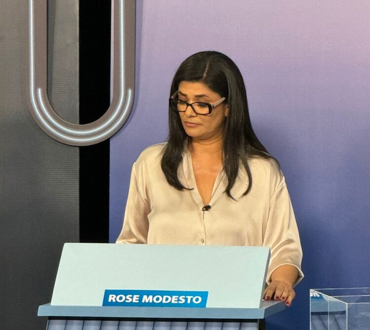 Em debate da TV Morena, Rose diz que força para enfrentar 3 máquinas nas eleições vem do povo