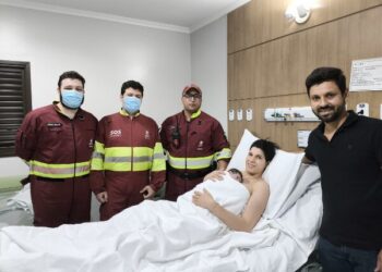 Bebê nasce dentro de ambulância da CCR MSVia, na BR-163, em Dourados