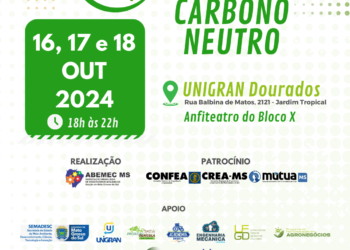 Evento gratuito sobre Carbono Neutro será realizado em Dourados na próxima semana