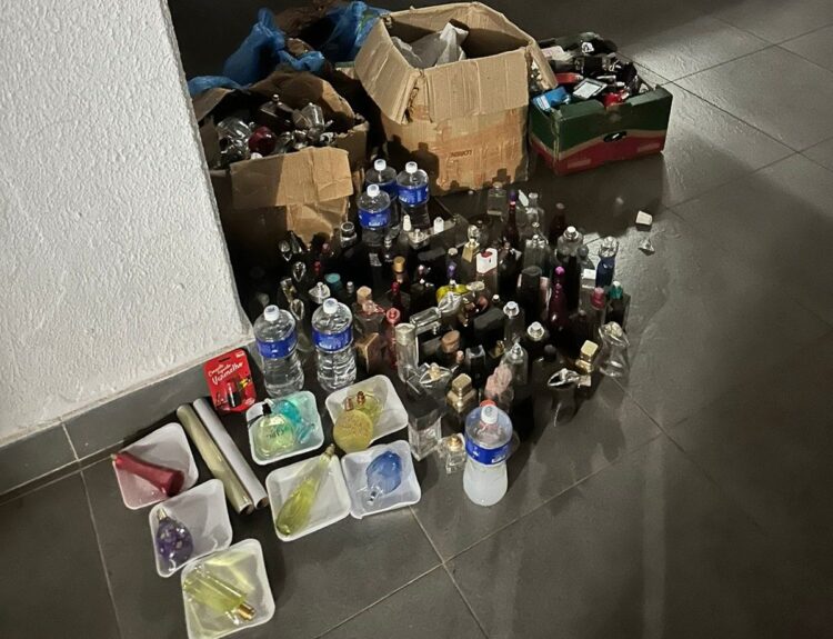 Trio vindo do Nordeste é preso na Capital por vender perfumes a base de álcool, essência e corante