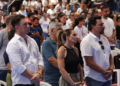 Jovens lotam o Poliesportivo Dom Bosco para a Santa Missa da Jornada Diocesana da Juventude 2024