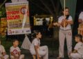 Projeto de capoeira encerra atividades com oficina de instrumento e graduação feminina