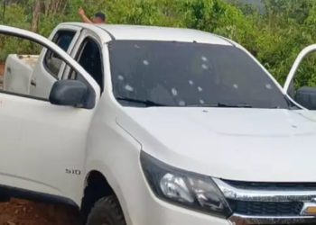 Três são mortos dentro de S-10 em área pertencente ao narcotraficante “Macho”