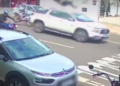 Motociclista “voa” ao colidir atrás de Fiat Toro na Bandeirantes e fica em estado grave