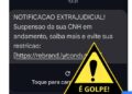 É Golpe: Mensagem em nome do Detran-MS com notificação de suspensão de CNH