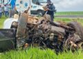 Colisão frontal entre Hilux e carro de passeio mata um e deixa mais dois feridos na MS-306